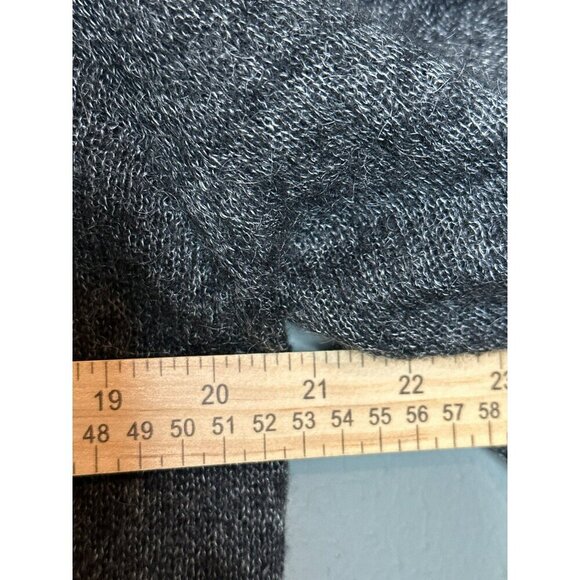 Foreign Exchange Men's' XL Mohair Blend Gray Henley LS Patch Elbow Sweater NWOT - Picture 7 of 10